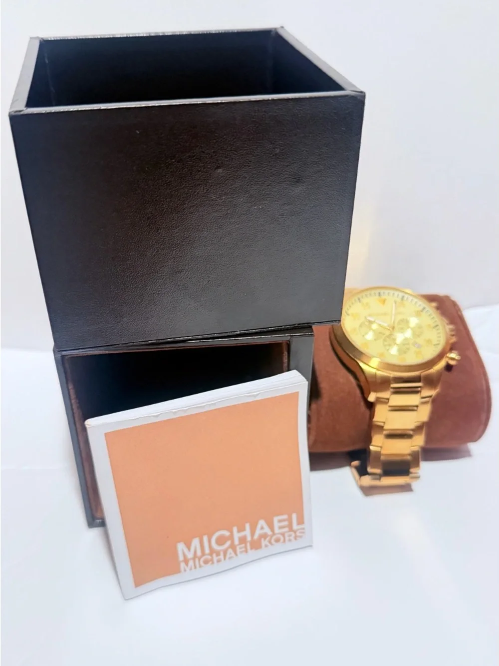 Michael Kors Gage Chronograph Gold-Tone Men’s Watch MK8491 – STUNNING!